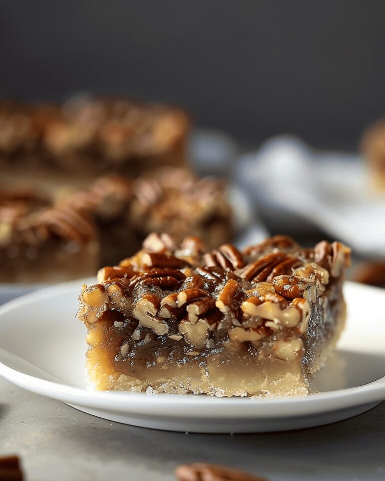 Pecan Pie Bars with Shortbread Crust Recipe