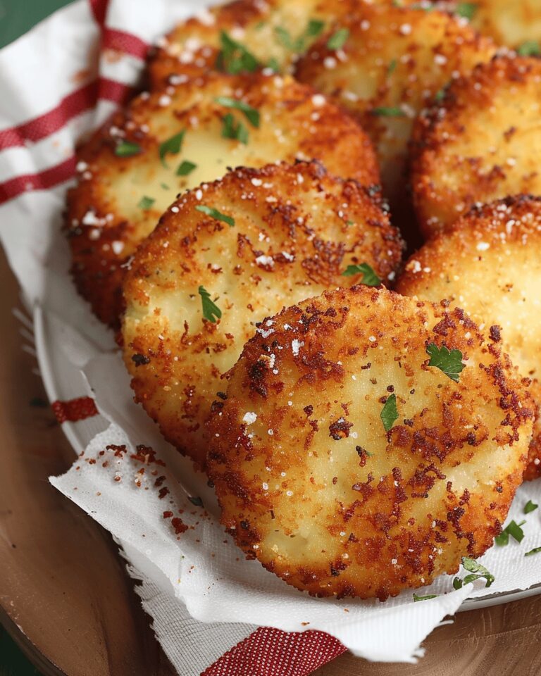 Cheesy Fried Grit Cakes Recipe