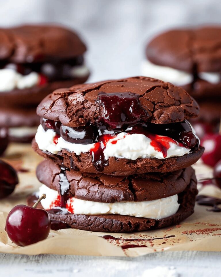 Decadent Black Forest Flourless Brownie Cookies Recipe