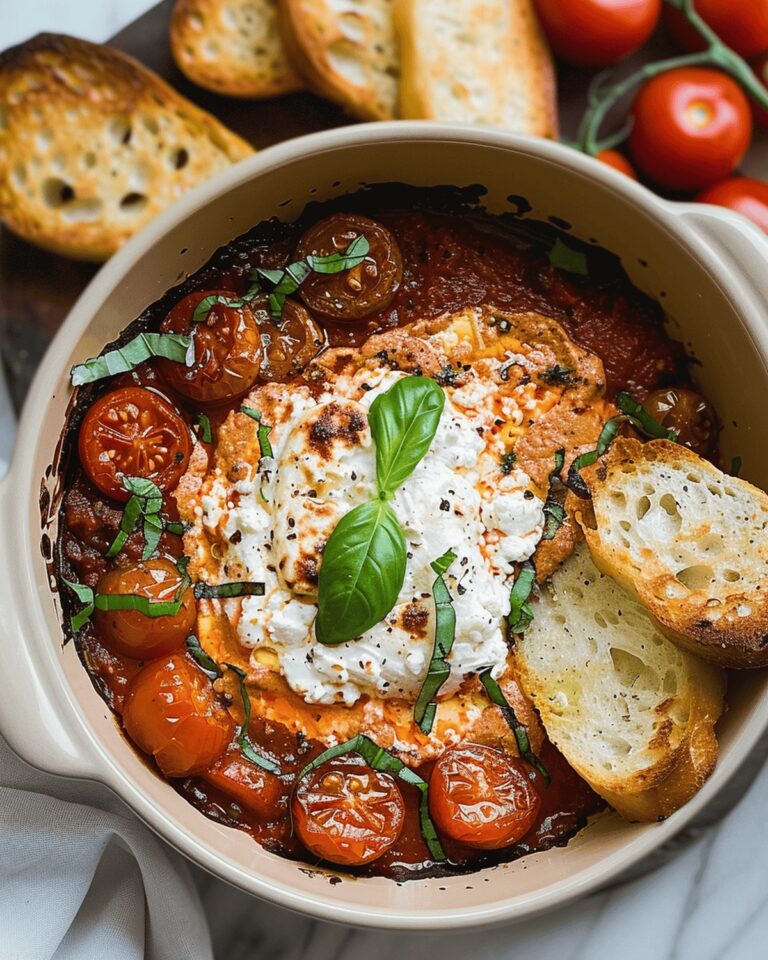 Velvety Baked Tomato Goat Cheese Dip Recipe