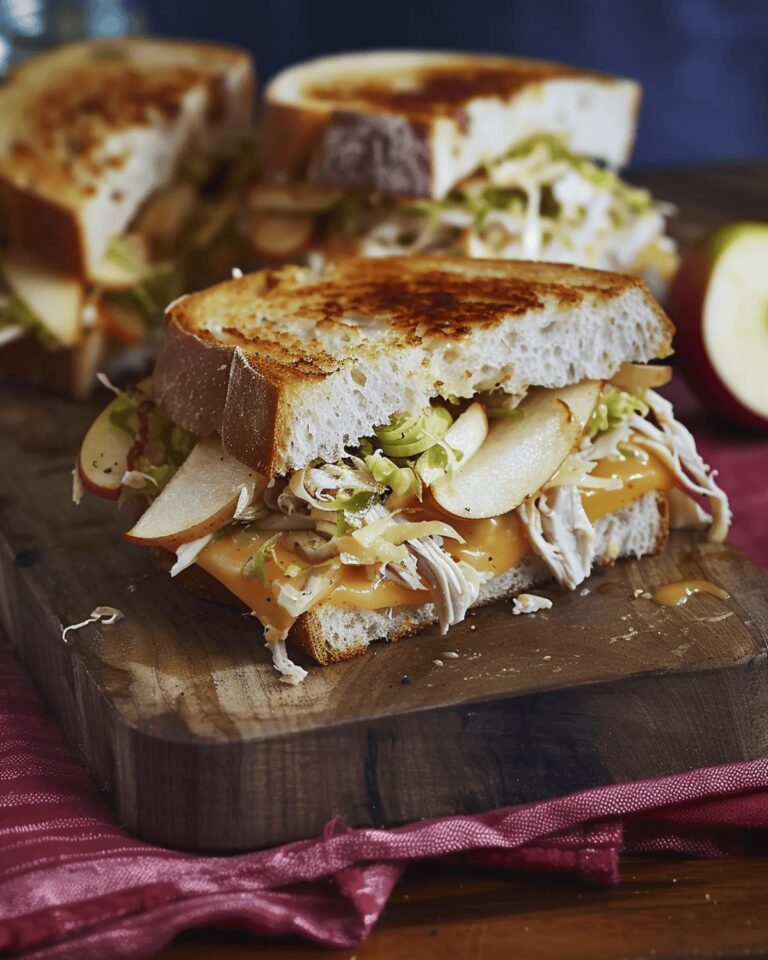 Apple, Cheddar & Chicken Melts Recipe