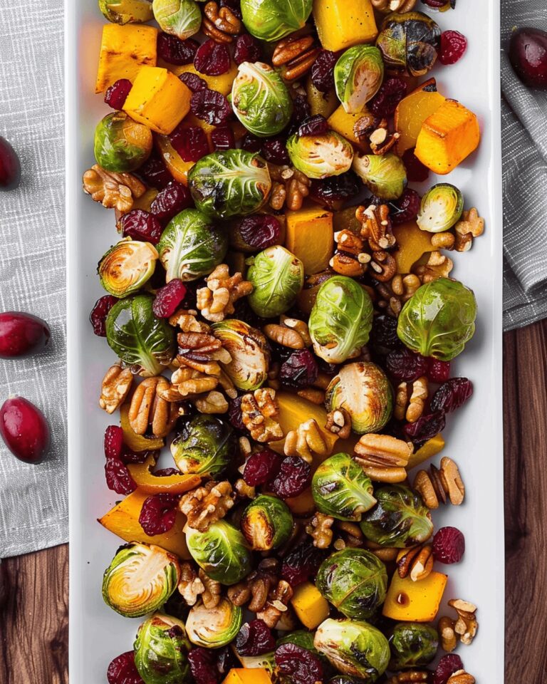 Roasted Fall Vegetables (with Cranberries and Maple Walnuts) Recipe