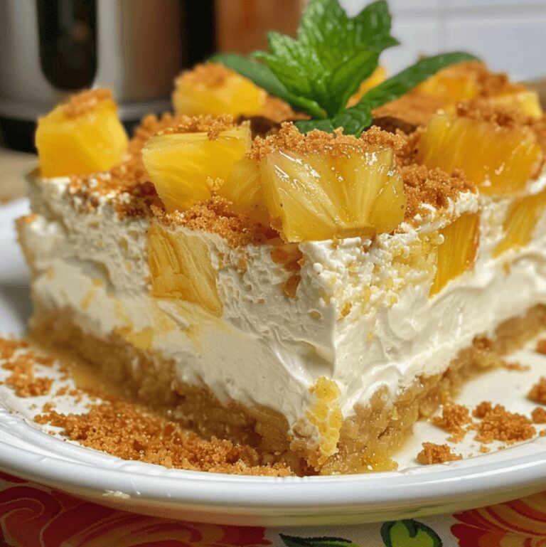 Creamy Pineapple Cheesecake Dessert Recipe