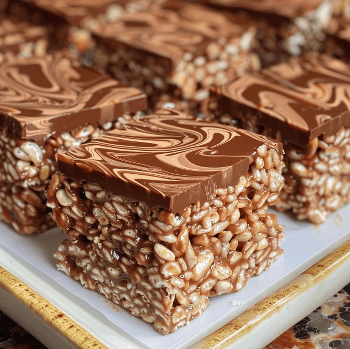 Gooey Nutella Rice Krispie Treats Recipe