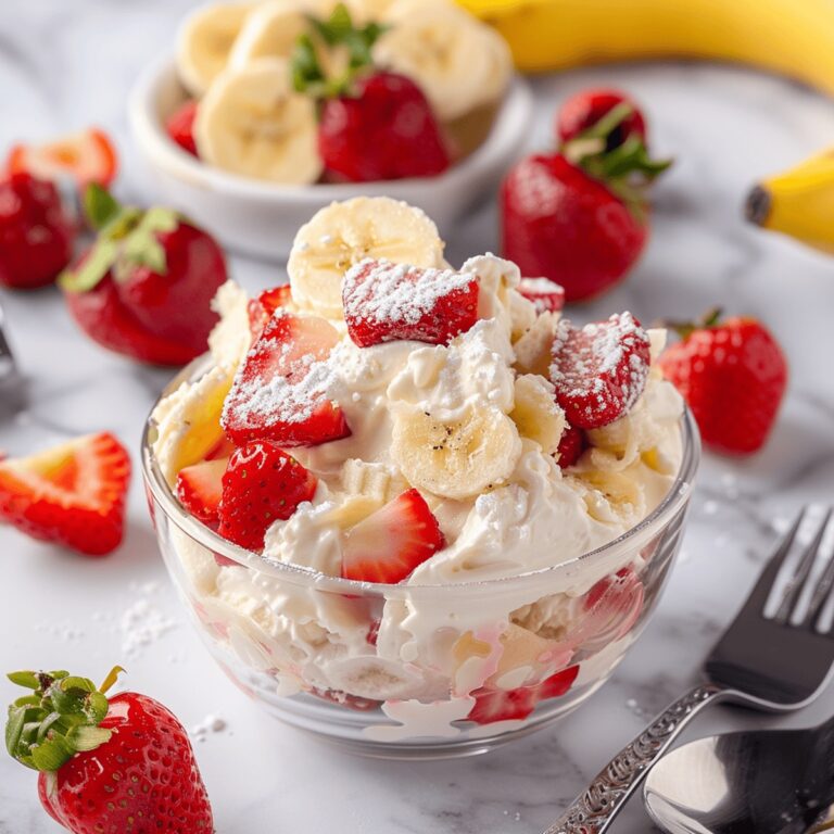 Perfect Strawberry Banana Cheesecake Salad Recipe