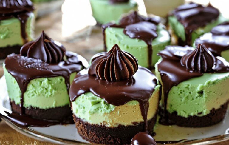 Creamy Andes Mint Cheesecakes Recipe