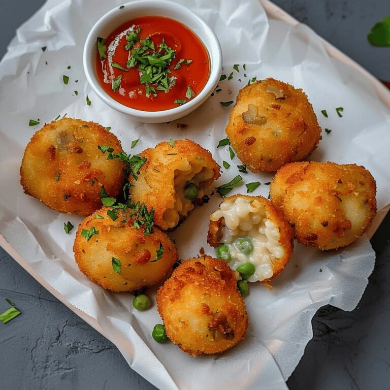Crispy Mushroom and Pea Arancini Recipe
