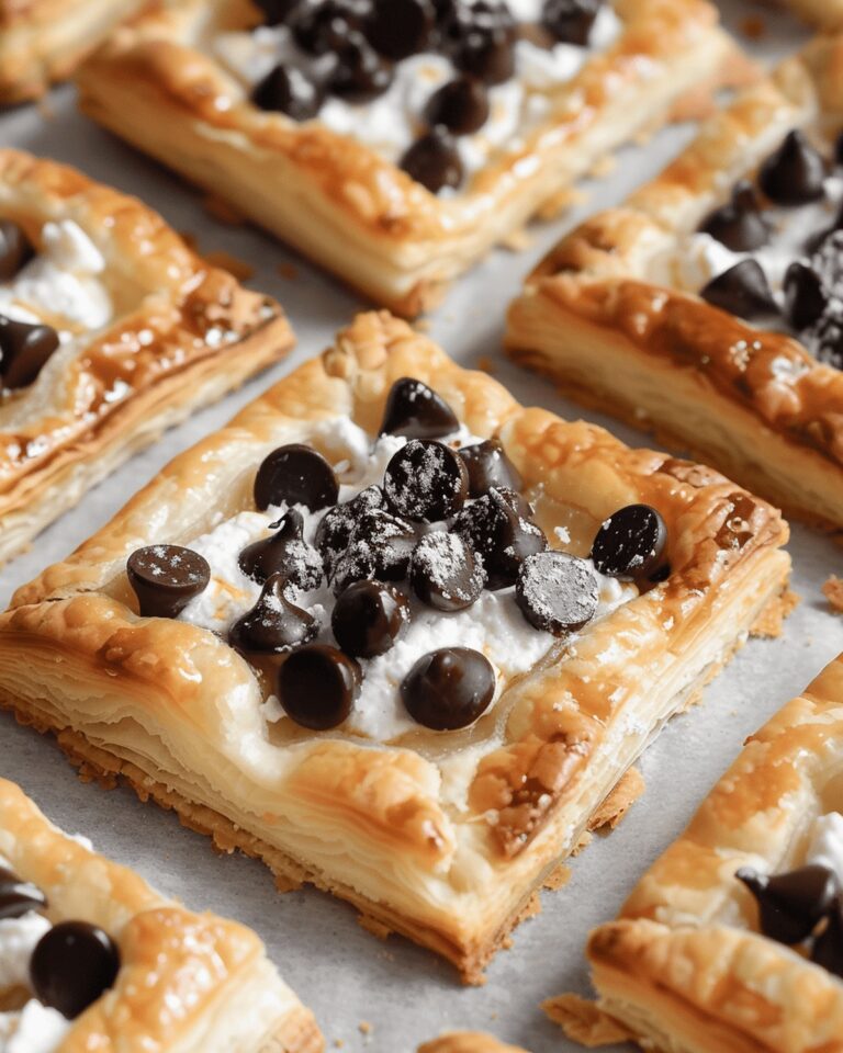 Ricotta Chocolate Chip Pastry Squares Recipe