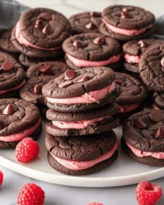 Chocolate Raspberry Sandwich Cookies Recipe