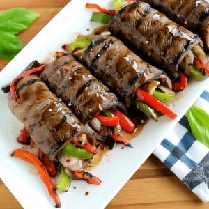 Succulent Rosemary Balsamic Glazed Steak Rolls Recipe