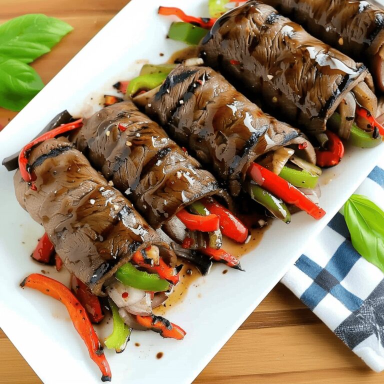 Succulent Rosemary Balsamic Glazed Steak Rolls Recipe