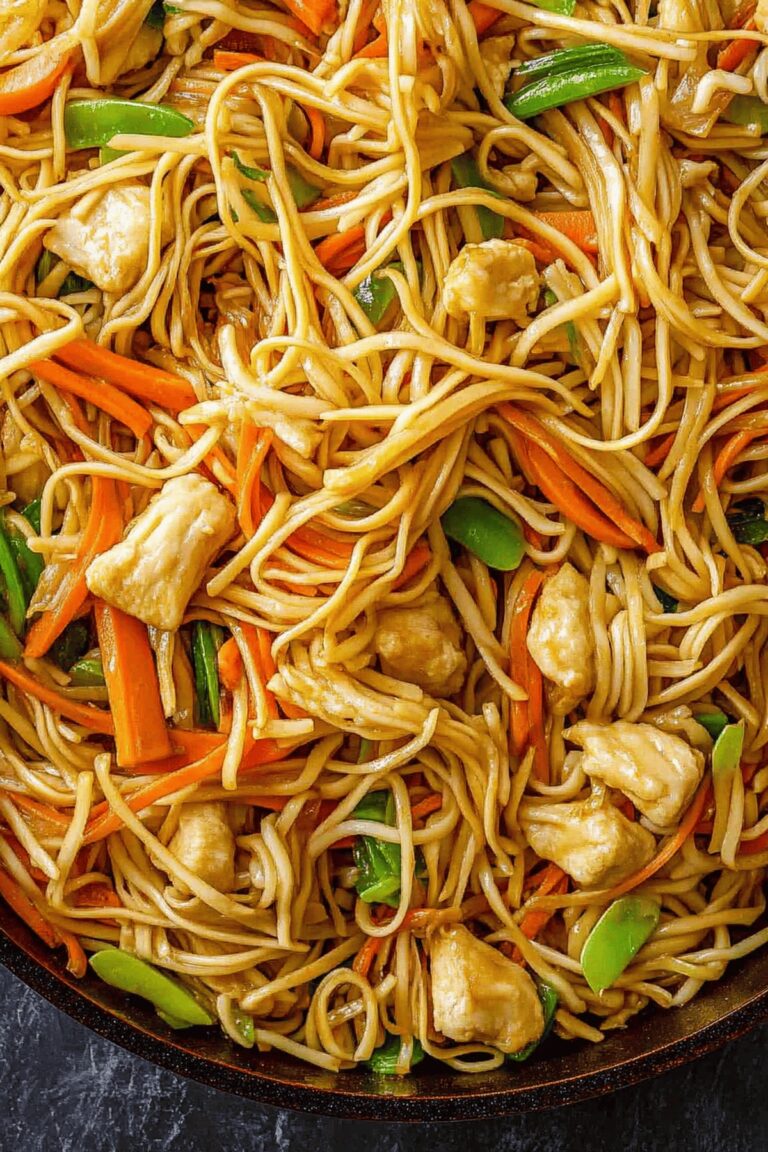 Chicken Chow Mein with the Best Chow Mein Sauce Recipe