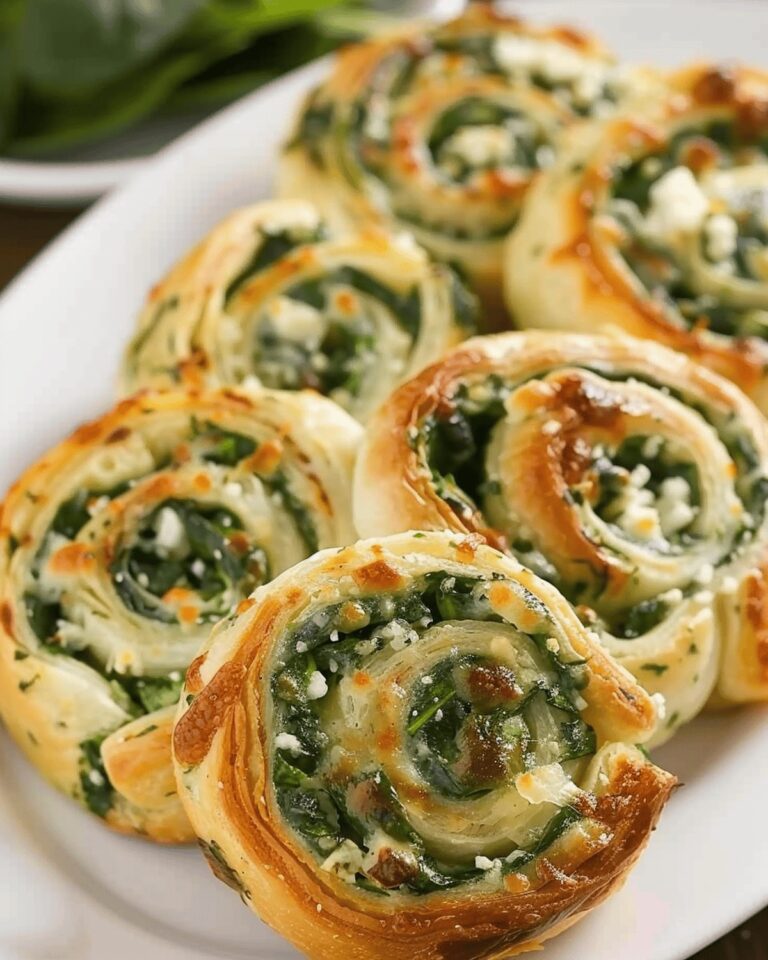 Spinach Feta Pinwheels Recipe