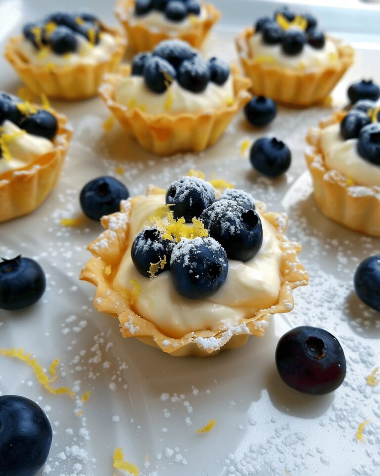 Little Lemon Blueberry Tartlets Recipe