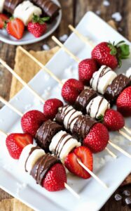 Irresistible Strawberry Brownie Kabobs Recipe