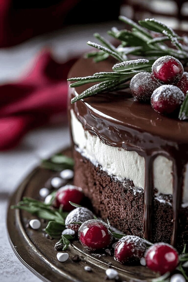 Double Chocolate Mousse Cake Recipe