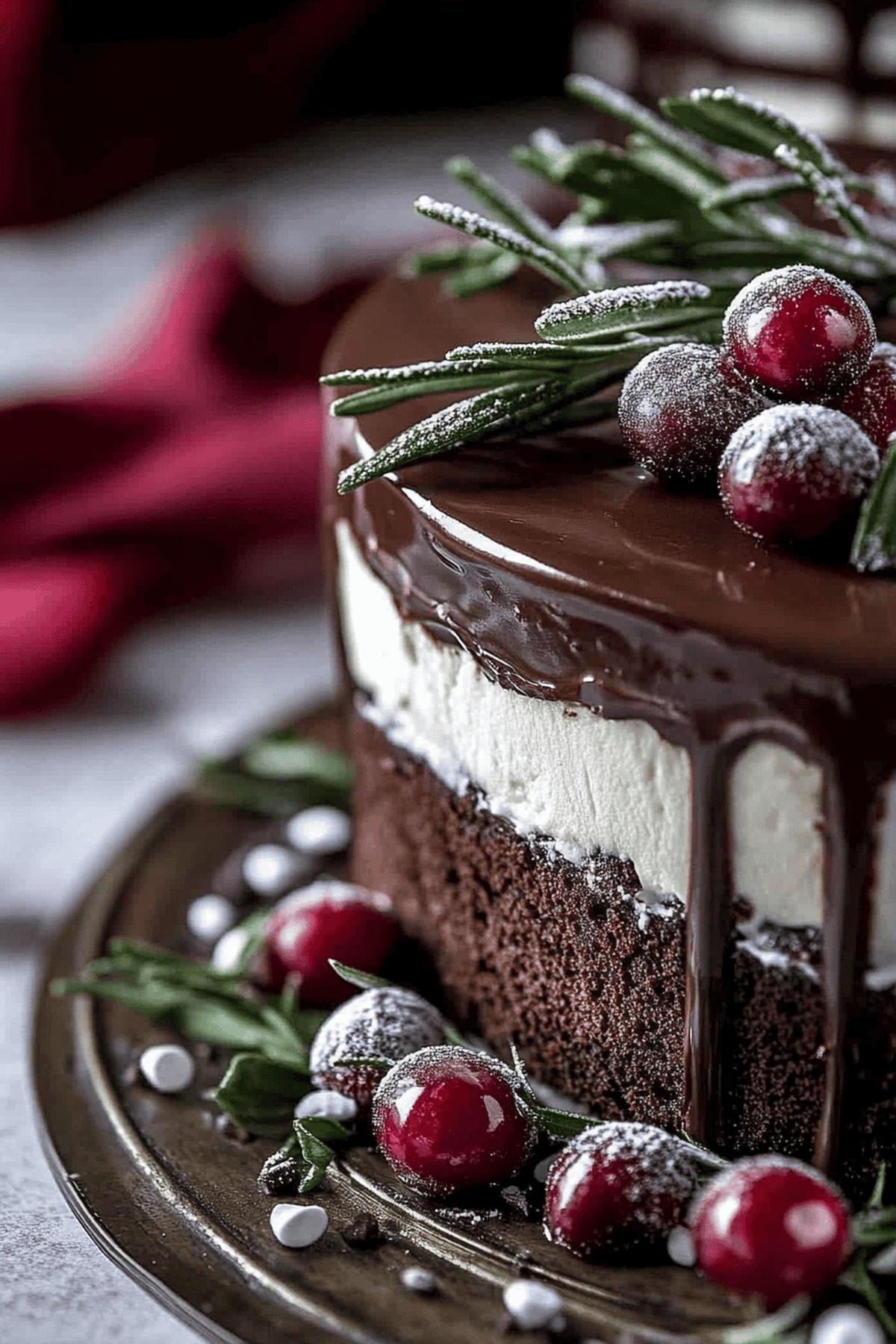 Double Chocolate Mousse Cake Recipe