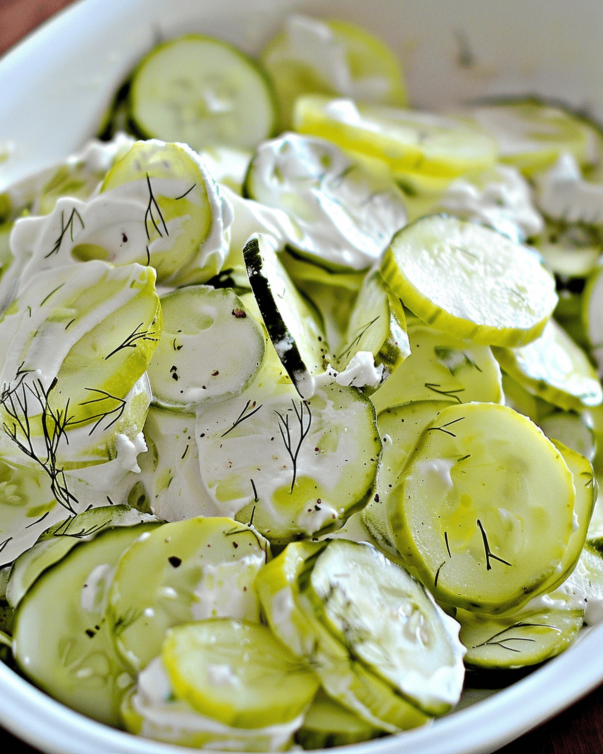 Pickle Juice Ranch Cucumber Salad Recipe
