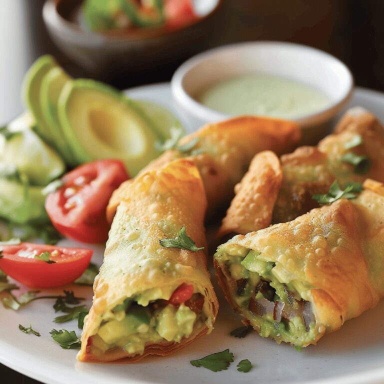 Crispy Avocado Egg Rolls Recipe