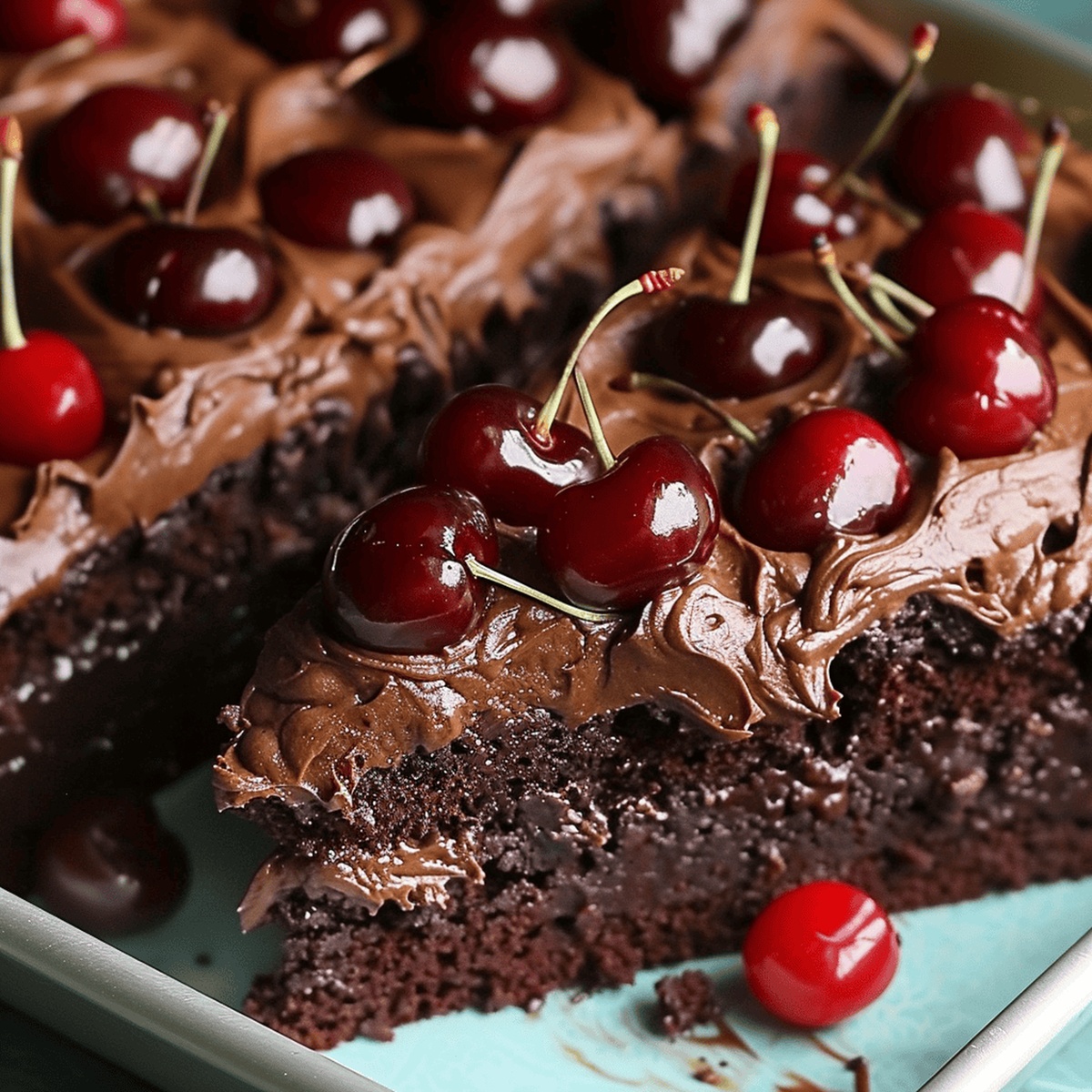Decadent Cherry Dr. Pepper Fudge Cake Recipe