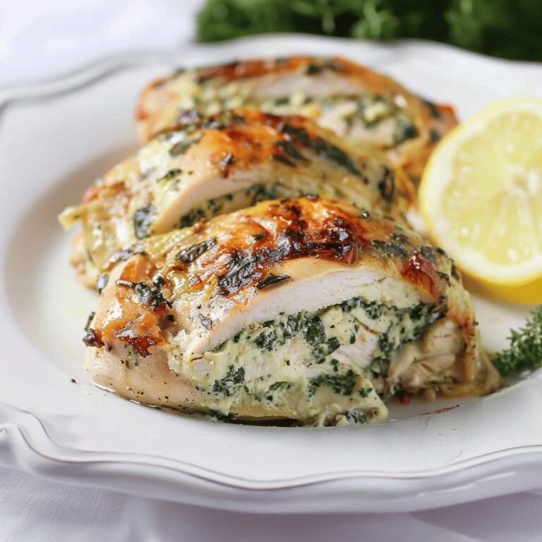 Creamy Keto Spanakopita Stuffed Chicken Recipe