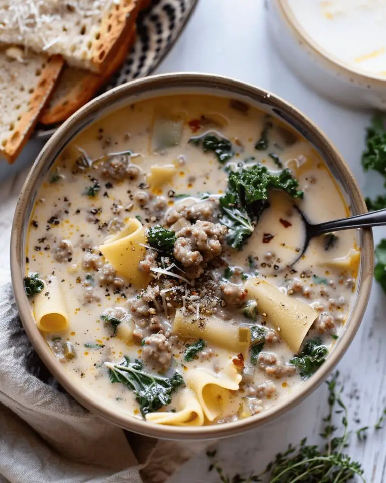 Creamy White Lasagna Soup Recipe