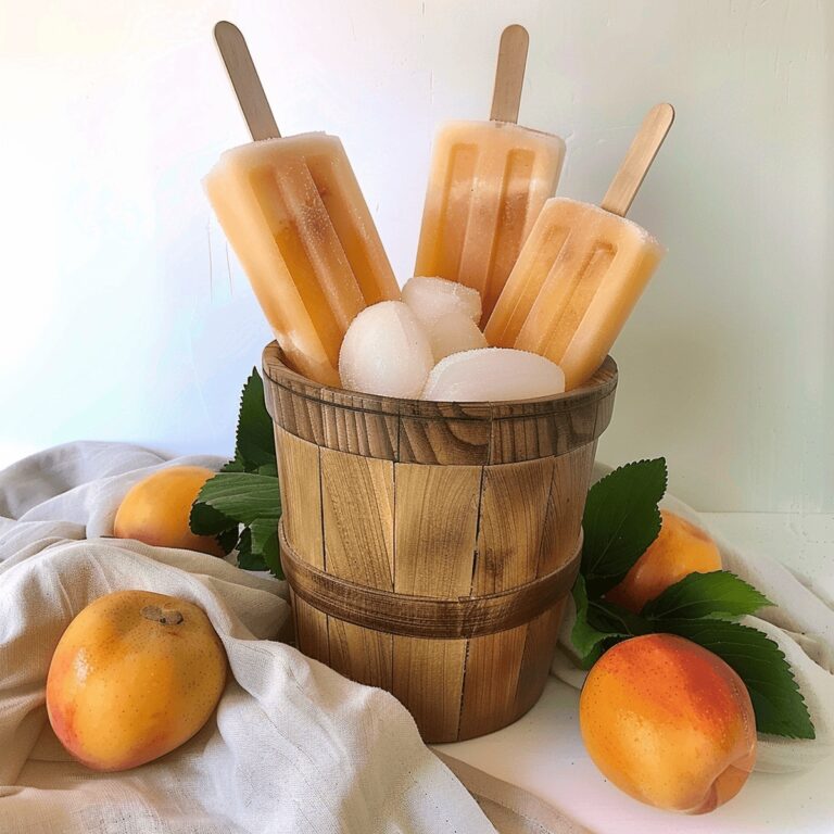 Creamy Peaches & Cream Popsicles Recipe