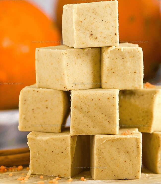 Instructions for Smooth and Creamy Pumpkin Fudge
