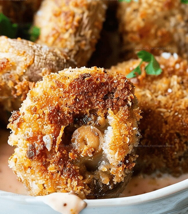 Cooking Steps for Breaded Mushrooms