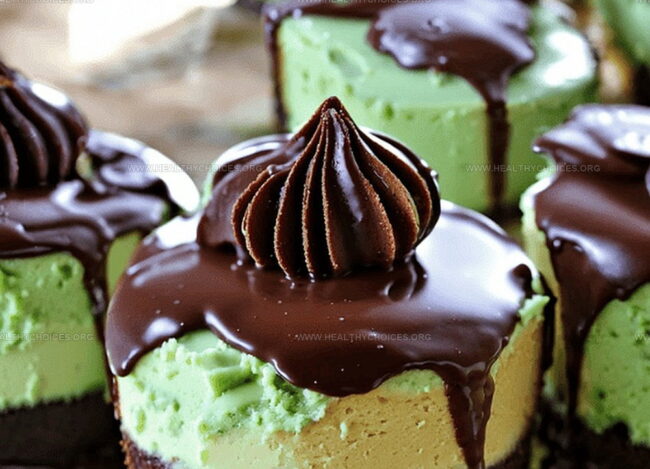 Steps to Make Andes Mint Cheesecakes