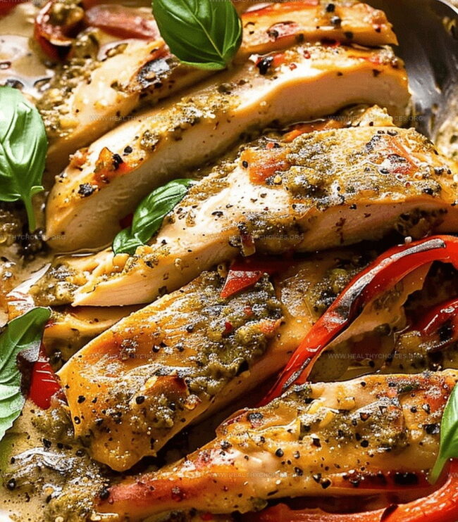 Instructions for Creamy Pesto Chicken