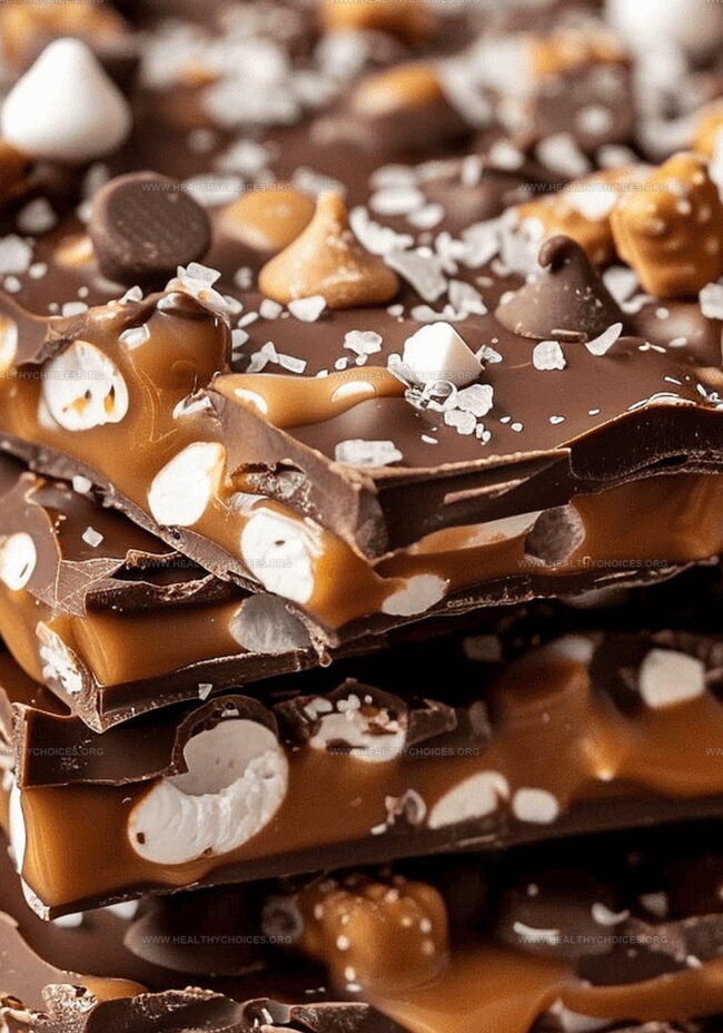 Instructions for Building Salted Caramel Bark