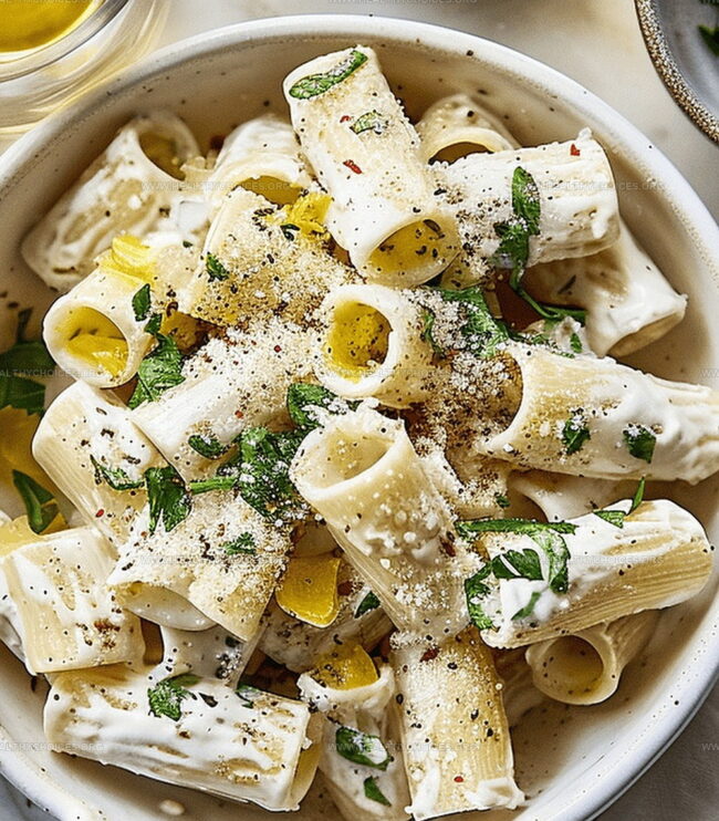 Cook and Toss Lemon Ricotta Pasta With Arugula in Minutes