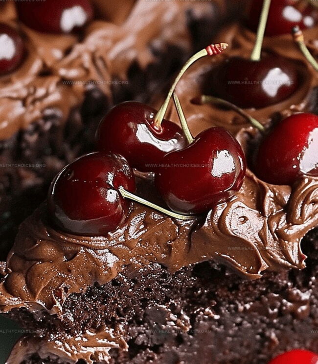 Instructions for Cherry Fudge Cake