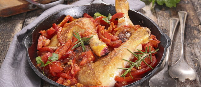 Basque-Style Chicken (Poulet Basquaise)